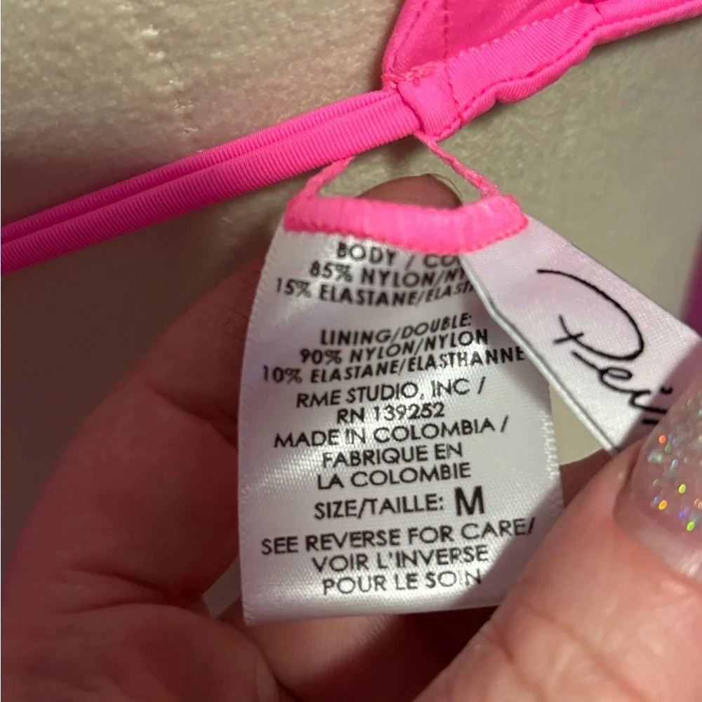 Peixoto ladies light bubblegum pink “Fifi” Bikini Top NWT! (Size M)